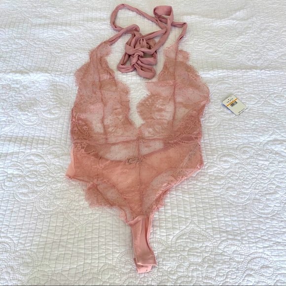 Free People Showoff Bodysuit - Pink - Picture 2 of 4
